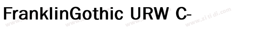 FranklinGothic URW C字体转换